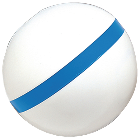 TAYLOR Mooring Buoy, 24", White With Blue Reflective Striping 46374
